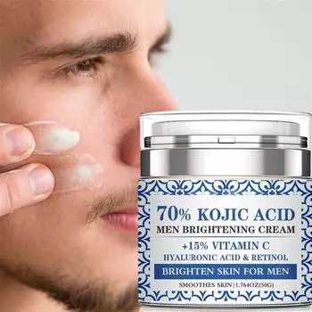 Увлажняющий крем, глубоко питающий увлажняющий крем для ухода за кожей, осветляет тон кожи и сужает поры, снимает усталость и замедляет старение One Size белый