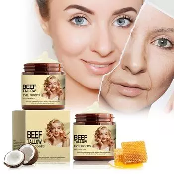 Увлажняющий крем на основе жира, увлажняющий крем на основе жира и меда, увлажняющий крем, увлажняющий крем для омоложения кожи, успокаивающее смягчающее масло ши, бесплатно, 120 г One Size