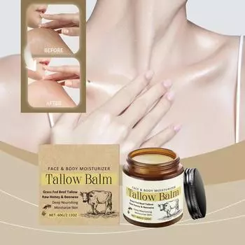 Увлажняющий крем с говяжьим жиром и медом увлажняет и смягчает кожу. Крем с говяжьим жиром увлажняет сухую кожу. One Size коричневый