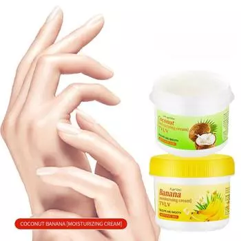 Увлажняющий крем с кокосом и бананом Отшелушивает и увлажняет Смягчающий увлажняющий крем Уход за телом Мягкий Подходит для всех типов кожи Увлажняющий кожу banana