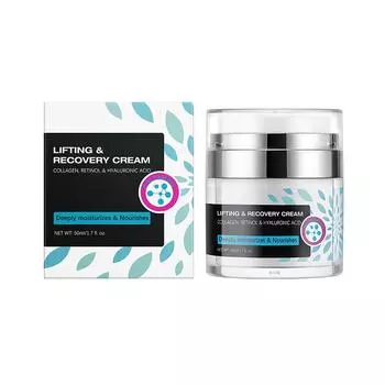 Увлажняющий крем с коллагеном и ретинолом, питательный крем для укрепления кожи лица 50 мл