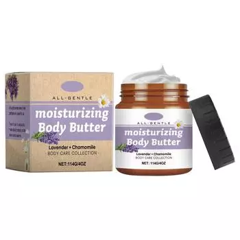 Увлажняющий крем с маслом лаванды и ромашки для тела для увлажнения и увлажнения всего тела и кожи фиолетовый