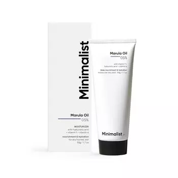 Увлажняющий крем с маслом Марулы 05% (50 г), Marula Oil 05% Moisturizer, Minimalist