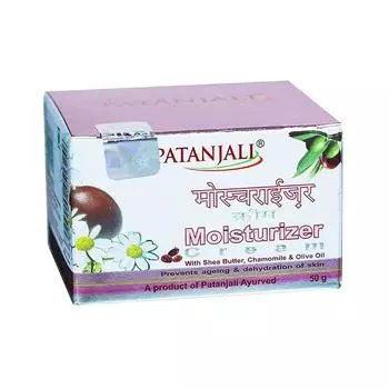 Увлажняющий крем с маслом Ши, Ромашкой и Оливковым маслом (50 г), Moisturizer Cream, Patanjali 7.0625