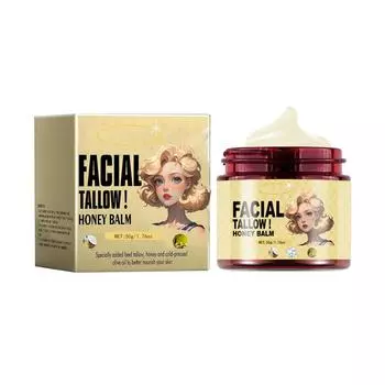 Увлажняющий крем Tallow Honey Увлажняющий крем Увлажняющий крем Омоложение кожи Увлажняющий крем Успокаивающее смягчающее средство Без масла ши 50 г