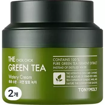Увлажняющий крем Tony Moly The Moist Green Tea, 100 мл, 2 шт.