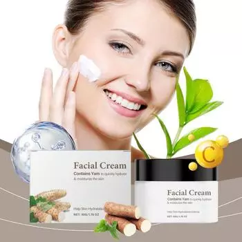 Увлажняющий крем Yam Увлажняющий и успокаивающий крем для балансировки кожи лица Осветляет, увлажняет и омолаживает кожу One Size