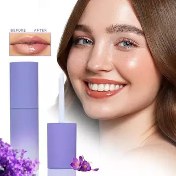 Увлажняющий лосьон для губ Питательный бальзам для губ Ухаживает за губами, уменьшает сухость, омертвевшие клетки кожи, смягчает и осветляет морщины на губах По 1 шт белый