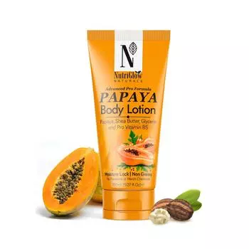 Увлажняющий лосьон для тела Advanced Pro Formula Papaya от NutriGlow Natural, 5,07 унции 5.07 oz