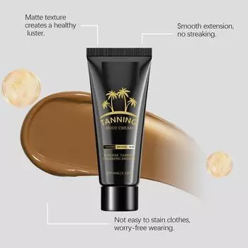 Увлажняющий лосьон для загара для тела, регулирует бронзирование для быстрого проявления цвета и 24-часового увлажнения 60 г One Size