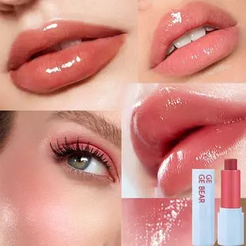 Увлажняющий многофункциональный крем Gege Bear, универсальная помада для губ и щек, питательная формула для естественного макияжа, румяна