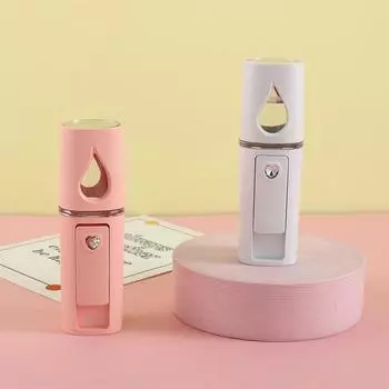 Увлажняющий нано-распылитель для лица, распылитель-туман, USB-увлажнитель для лица, удобный отпариватель для лица белый