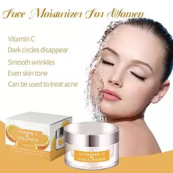 Увлажняющий никотинамид, разглаживающий кожу, VC, укрепляющий и осветляющий крем для лица, увлажняющий крем VC крем для лица One Size оранжевый