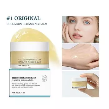 Увлажняющий очищающий бальзам с ароматом розы, мягкий и освежающий, быстрое снятие макияжа, средство для снятия макияжа с лица и губ One Size синий