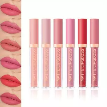 Увлажняющий сексуальный блеск для губ, бархатный матовый водостойкий, долговечный, не легко прилипает к чашкам, не выцветающий блеск для губ 01