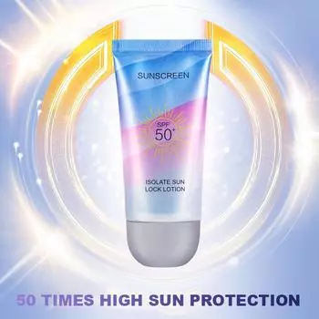 Увлажняющий солнцезащитный крем SPF 50+, солнцезащитный крем с защитой от ультрафиолета, консилер, защита лица, лосьон для тела, длительный, водонепроницаемый