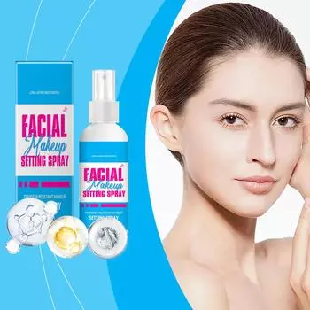 Увлажняющий спрей для фиксации макияжа. Стойкий увлажняющий спрей для фиксации макияжа. Мягкий и комфортный. Естественный легкий спрей для фиксации макияжа.(60мл)