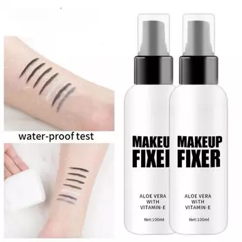 Увлажняющий стойкий закрепляющий тоник 100 мл Бутылка-скраб Прозрачный закрепляющий спрей 100ml