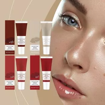 Увлажняющий тонированный бальзам для губ Увлажняющий цветной бальзам, не легко наклеивать, стойкая портативная помада One Size бежевый