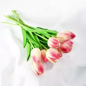 Увлажняющий тюльпан из ПУ, имитация цветка, искусственный цветок, свадебное украшение для дома, цветок розы красного