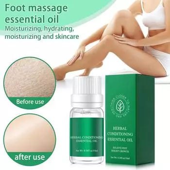 Увлажняющий уход за ногами и спа для ног для восстановления потрескавшихся пяток, успокаивающее сухое раздраженное масло для ног 10 мл белый