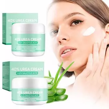 Увлажняющий уход за ногами с мочевиной 40% для ног, удаление омертвевшей кожи, уход за ногами плюс 2% салициловая кислота, 5,29 унций/150 г One Size