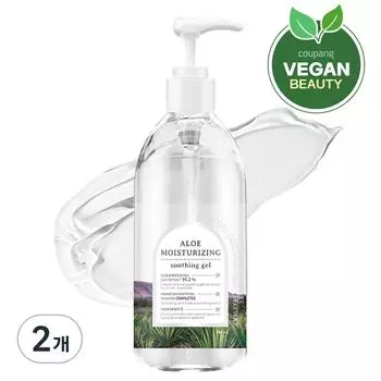 Увлажняющий успокаивающий гель Deoproce Aloe, 390 мл, 2 шт.