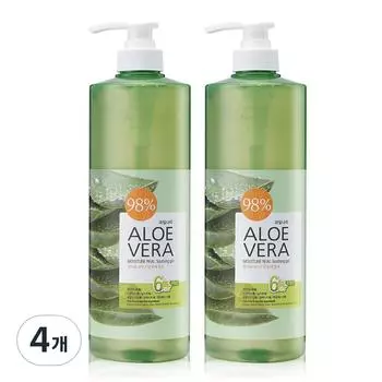 Увлажняющий успокаивающий гель Kwaulnara Aloe Vera, 4, 1000 мл