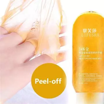 Увлажняющий увлажняющий отбеливающий пилинг для кожи рук Маска для рук с медовым воском Крем для ухода за руками Подарок для женщин 220g