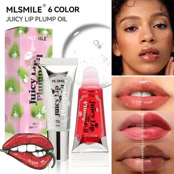 Увлажняющий зеркальный блеск для губ, пухлая губ, питательная жидкая помада, прозрачное минеральное масло для губ, косметика