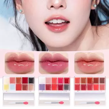 Увлажняющий зеркальный водный блеск DIY для губ Red Lip Honey Lip Glaze Multicolor Lip Freezer One Size