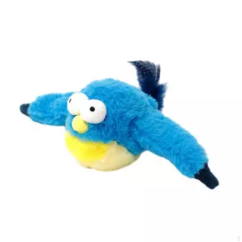 Увлекательная интерактивная игрушка для игривых котят - прочный инструмент для дрессировки с функцией взмахивания Blue Fishes