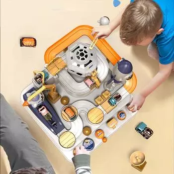 Увлекательная настольная игра: Умные автомобильные лабиринты и головоломки для развития логики и координации pink детские розовый