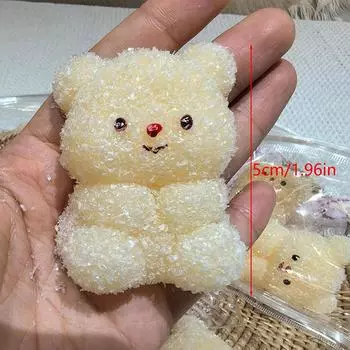 Увлекательный мультяшный милый медведь-масло сжимаемая игрушка силиконовая мягкая игрушка для снятия стресса для детей подарок Squishy