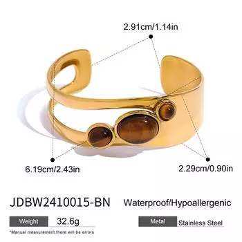 Uworld Новый толстый браслет из неправильного жемчуга, браслет из тигрового глаза, многослойный браслет, женские украшения в подарок