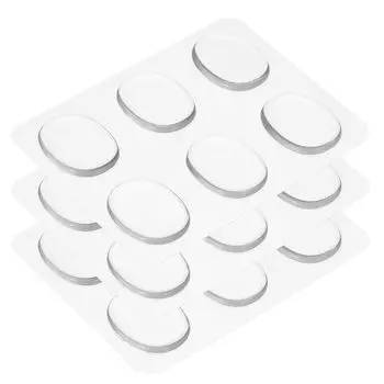 uxcell 18 шт. гелевая прокладка для барабанного демпфера, силиконовая прокладка для глушителя барабана, демпфер для барабана, прозрачный гель Moon Gel 30x25x3 мм, эффективная для регулировки звука барабанной тарелки