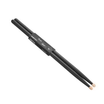 uxcell 1 пара кленовых деревянных барабанных палочек, ручка-ручка 5A, черные классические барабанные палочки для игры на барабанах, музыкальные инструменты, перкуссия, противоскользящие