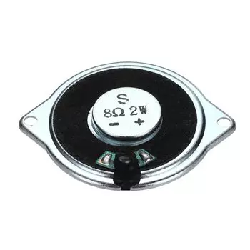 uxcell 1 шт. 2 Вт 8 Ом Маленький динамик Металлический корпус для наушников Внутренний микро-магнитный динамик Мини-динамик для DVD EVD Мультимедиа Мобильный Портативный Рекламный