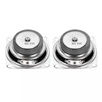 uxcell 2 шт. 3 Вт 4 Ом Маленький динамик Металлический корпус Квадратный Внешний Микро Магнитный Динамик Мини Динамик для DVD EVD Мультимедиа Мобильный Портативный Рекламный