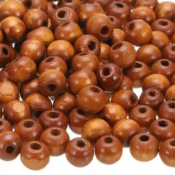 uxcell 600 большие отверстия деревянные бусины для волос бусины для косичек незаконченные натуральные бусины-разделители barre lewood поделки из волос своими руками макрамеге для изготовления Элли Хаки (10 x