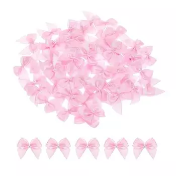 uxcell 60 штук мини-лента бант примерно 2,5 см клетчатая лента с жемчужинами бант мини-тканевая лента лента для цветов для поделок своими руками свадьба