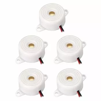 uxcell Активный электронный зуммер DC 12V Сигнализация Звуковой Прерывистый Звуковой Динамик 5 шт.
