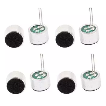 uxcell электретный микрофон 52 дБ электретный конденсаторный микрофон MP3 MP4 микрофон датчик вставки печатная плата штифт 9x7 мм 8 шт.