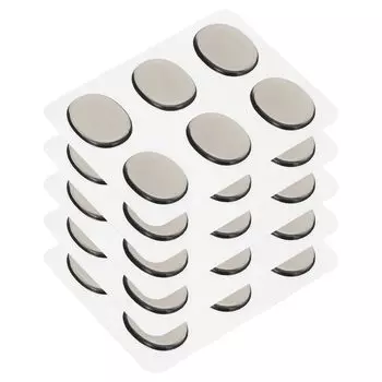 uxcell Гелевая подушечка для демпфирования барабана Силиконовая приглушающая подушечка Глушитель для барабана Демпфер для барабана Moon Gel Кофе 30x25x3мм для контроля тона барабанной тарелки Набор 30 шт.