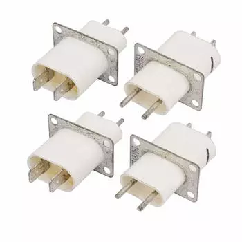 uxcell Microwave Oven Magnetron Connector Household Microwave Oven Magnetron Filament Terminal Socket Pack of 4