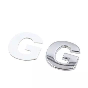 uxcell наклейка на автомобиль серебристый тон металлическая буква G форма алфавит наклейка эмблема значок наклейка автомобильная