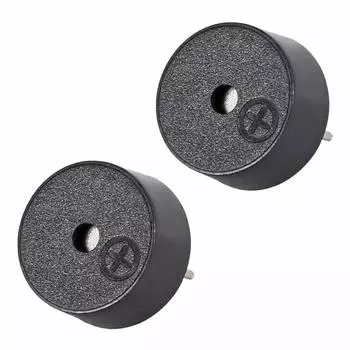 uxcell Пассивный электронный зуммер DC 3V Сигнальный зуммер Непрерывный звук Динамик 2 Терминала 2 шт.