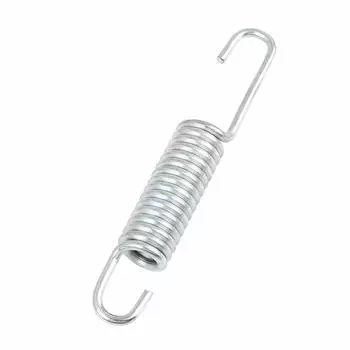 uxcell Пружины подножки мотоцикла Мотоциклетная пружина боковой подножки серебристого тона для GS125, длина 10,2 см