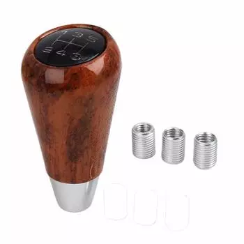 uxcell Сдвиг 5 x x Универсальный Ручной Автомобильный Сдвиг Универсальный Рычаг Переключения Передач Набалдашник для 1 шт. Набалдашник, 5,5 8,2 см, Набалдашник, Коричневый, 5-ступенчатые Автомобили, Коричневый,