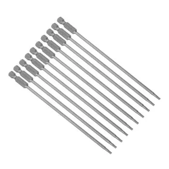uxcell Set of 10 Hex Shank Magnetic Hex Torx Screwdriver Bits 1/4 (6.3 mm) H2.5